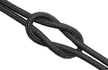 Lina POLIPROPYLENOWA 8 mm Pleciona CZARNA  - cena za 1 m