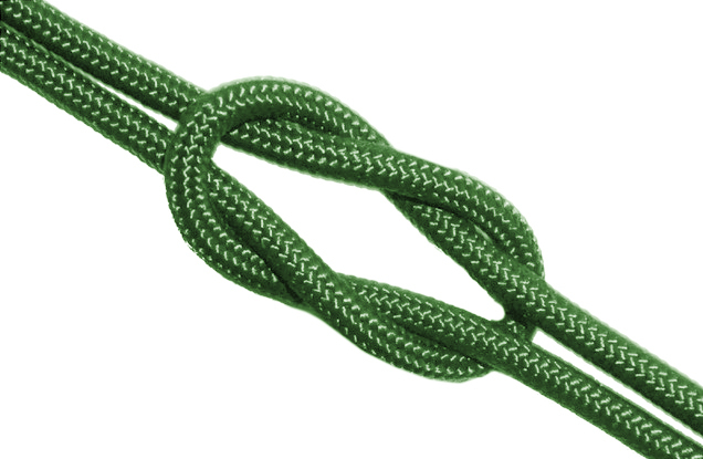 Lina POLIPROPYLENOWA 8 mm Pleciona ZIELONA  - cena za 1 m