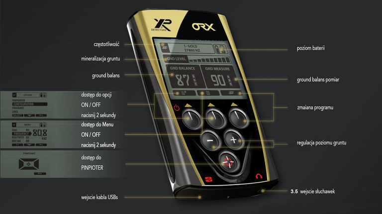 Wykrywacz metali XP ORX RC HF 9″ DD 13-50kHz (3)