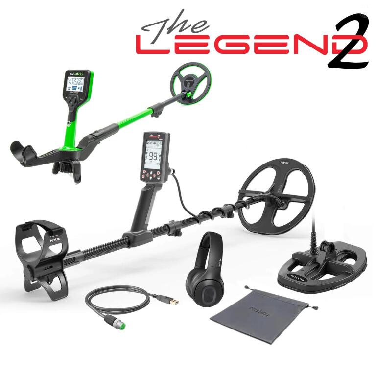Nokta The Legend 2 metal detector + Nokta Midi Hoard – zestaw wykrywaczy metali dla dorosłych i dzieci